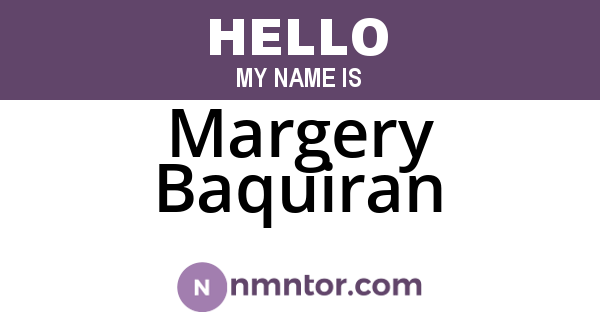 Margery Baquiran