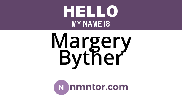 Margery Byther
