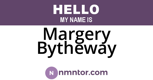 Margery Bytheway