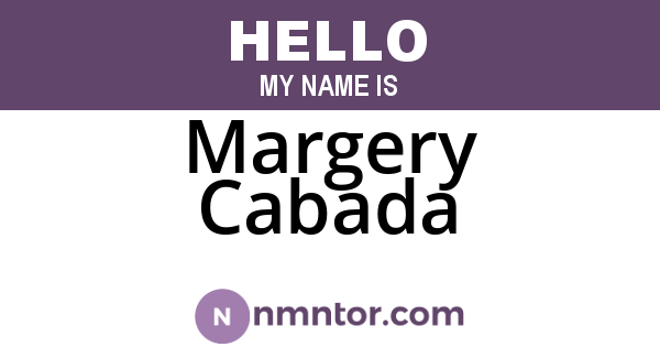 Margery Cabada