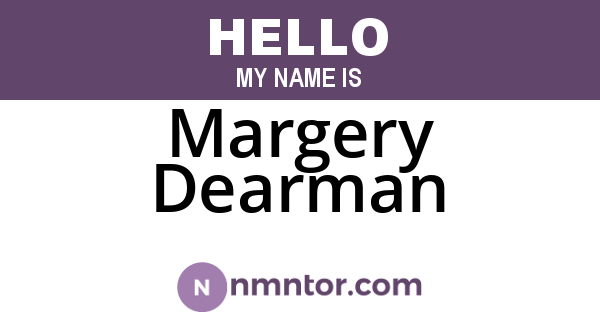 Margery Dearman