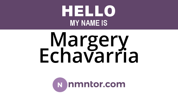 Margery Echavarria