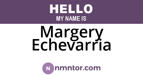 Margery Echevarria