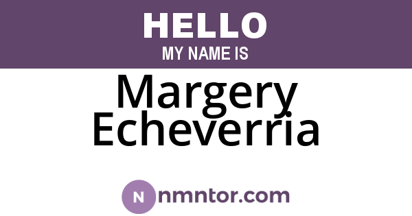 Margery Echeverria