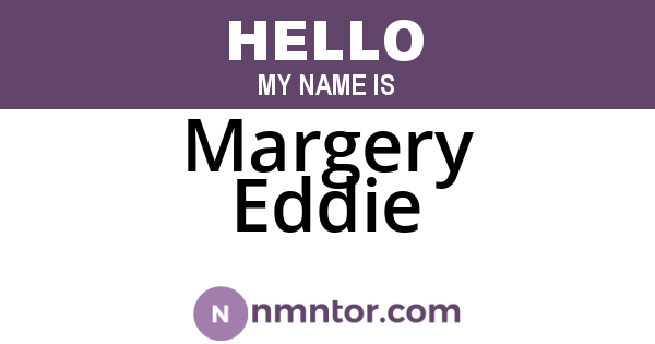 Margery Eddie