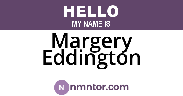 Margery Eddington