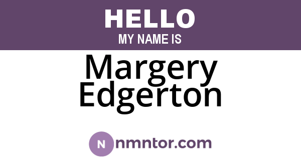 Margery Edgerton