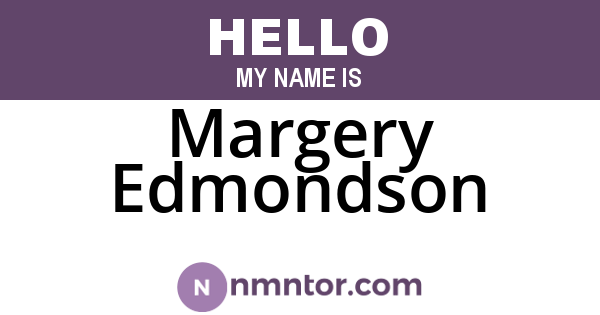 Margery Edmondson
