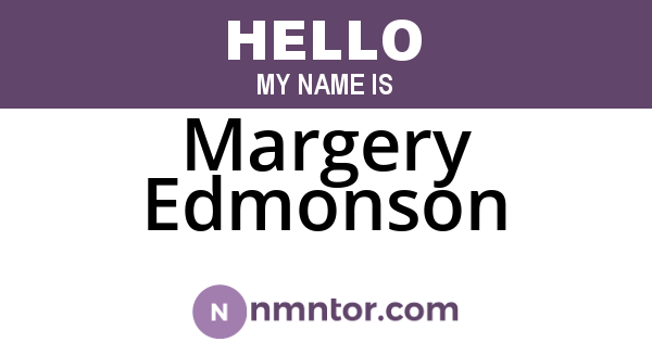 Margery Edmonson