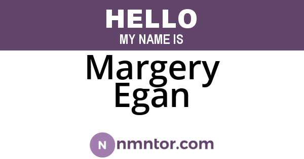 Margery Egan