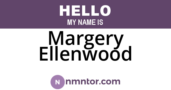 Margery Ellenwood