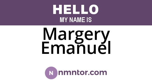 Margery Emanuel