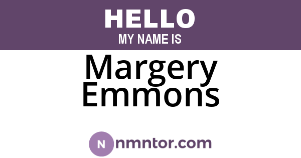 Margery Emmons