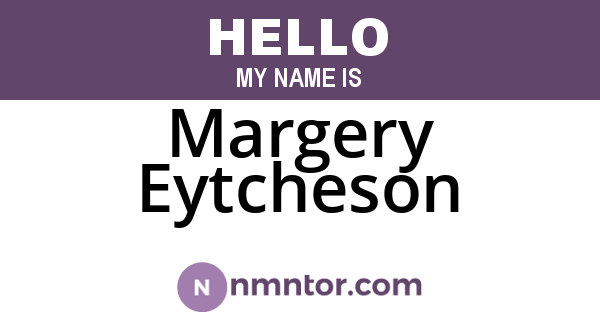 Margery Eytcheson