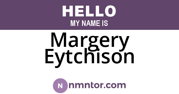 Margery Eytchison