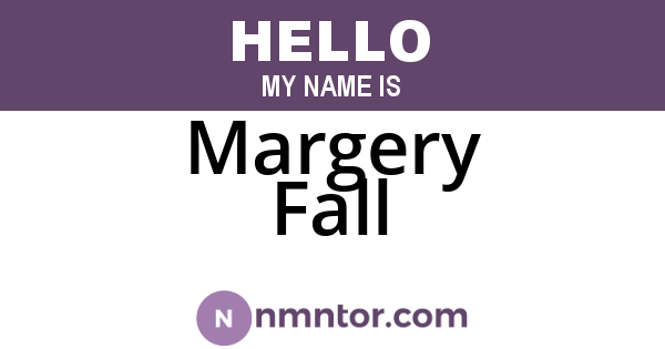 Margery Fall