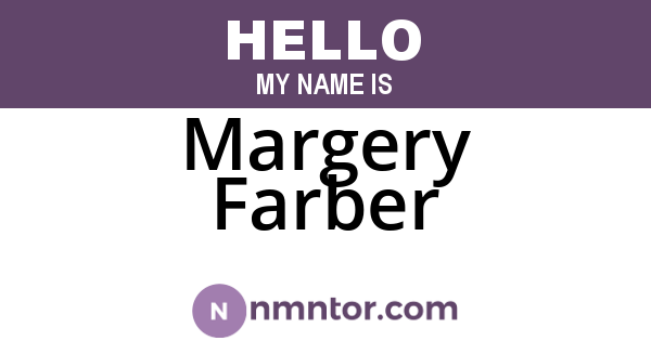 Margery Farber