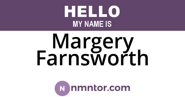 Margery Farnsworth