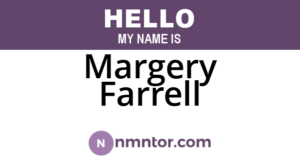Margery Farrell