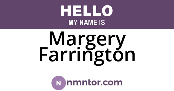 Margery Farrington