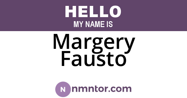 Margery Fausto