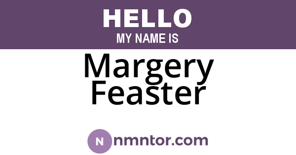 Margery Feaster