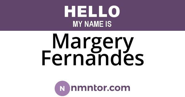 Margery Fernandes
