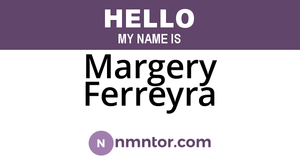Margery Ferreyra