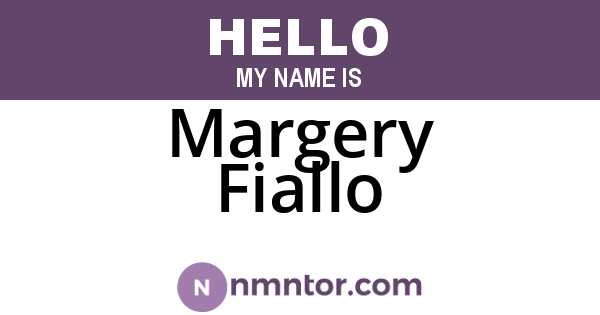 Margery Fiallo