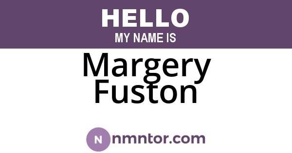 Margery Fuston