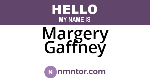 Margery Gaffney