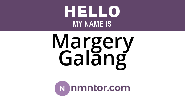 Margery Galang
