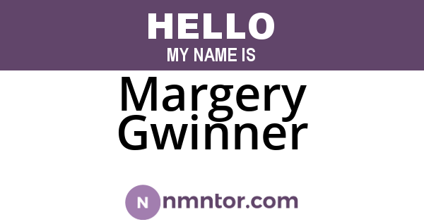 Margery Gwinner
