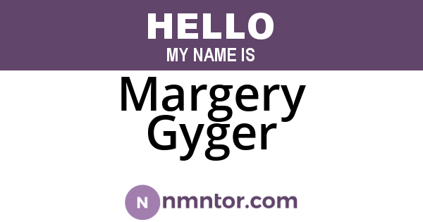 Margery Gyger