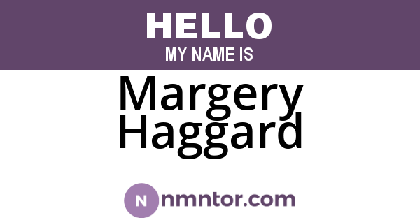 Margery Haggard