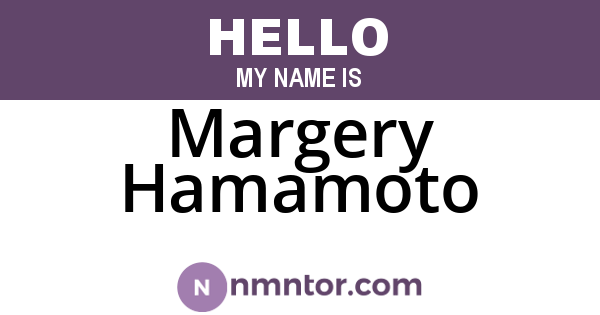 Margery Hamamoto