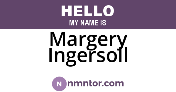 Margery Ingersoll