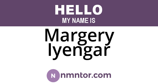 Margery Iyengar