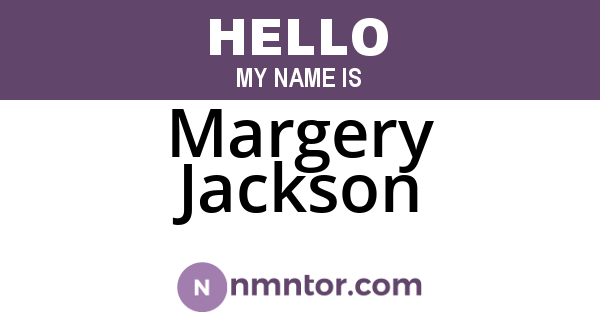Margery Jackson
