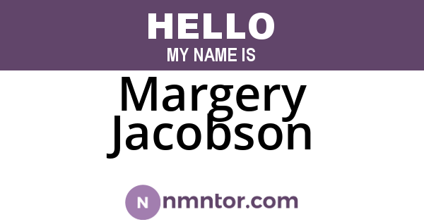 Margery Jacobson