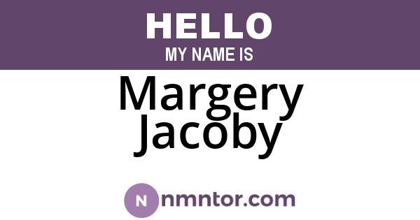 Margery Jacoby