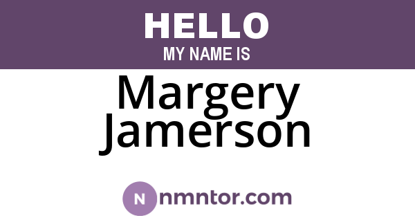Margery Jamerson