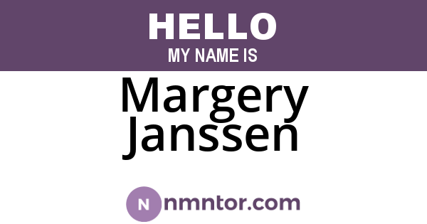 Margery Janssen