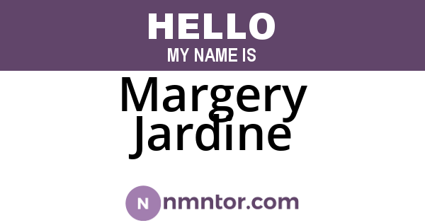 Margery Jardine