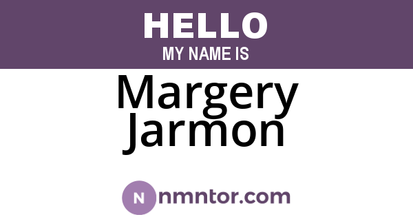 Margery Jarmon