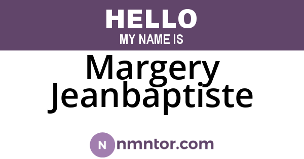 Margery Jeanbaptiste