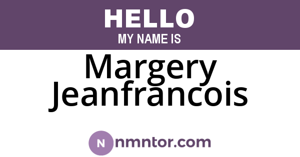 Margery Jeanfrancois