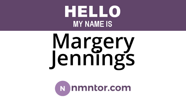 Margery Jennings