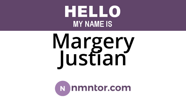 Margery Justian