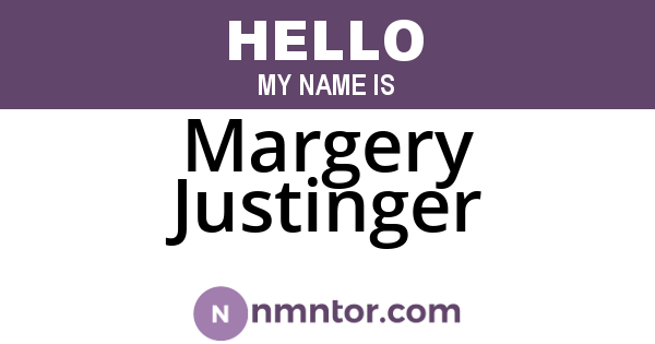 Margery Justinger